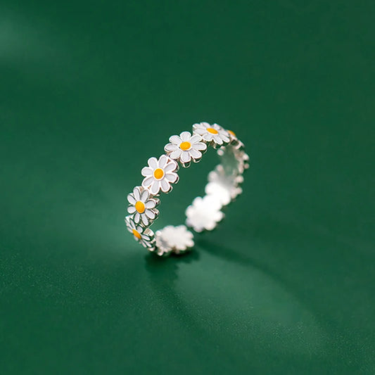Unique Design Trendy Silver Color Flower Ring for Women Party Gift Free Shippig Items R8445