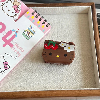 Kawaii Kitty Barrette Cute Sweet Cat Fragmented Hair Shark Clip Anime Cartoon Women Girls Hairpin Headwear Accessories Gifts