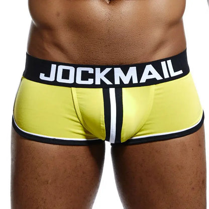 Men's Panties Jockstraps Men Underwear Gay Thong Man Boxer Shorts Underpants Slip Sexy Cotton Pouch Cuecas Gay Thongs G String