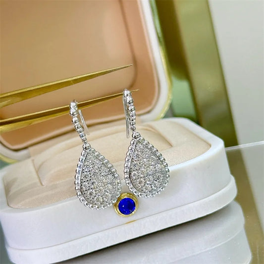 Fashion Design Earring 925 Silver Jewelry Earring 3A Cubic Zirconia Party Earring