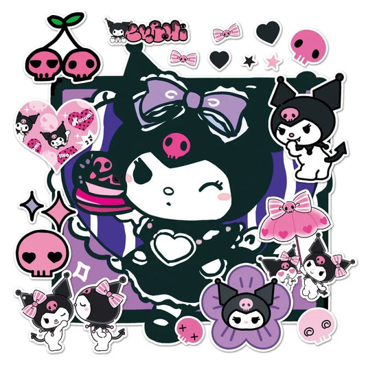 Super Large Sanrio Hello Kitty Stickers Cartoon Stickers for Scrapbooking Laptop Suitcase Waterproof Sticker Decal Kid Toy