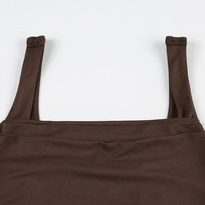 Sexy Tank Women Summer New Tops Solid Backless Streetwear Casual Slim Sleeveless Camisole Fashion Folds Tank Tops Lady Clothing