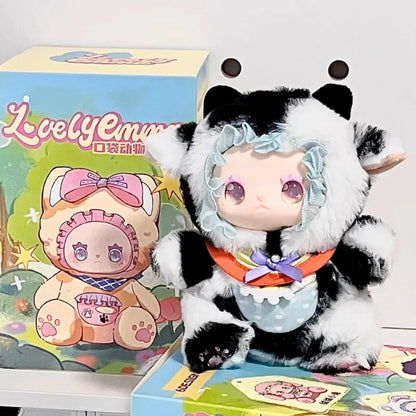 Lovely Emma Pockets Zoo Series Plush Dolls Box Model Anime Toys Cute Action Anime Figure Kawaii Model Kids Gifts Toys