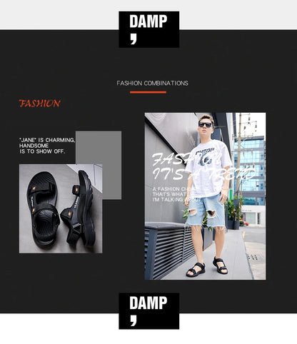 Men Sandals Summer Leisure Beach Holiday Sandals Men Shoes 2023 New Outdoor Sneakers Male Retro Comfortable Casual Sandals Men