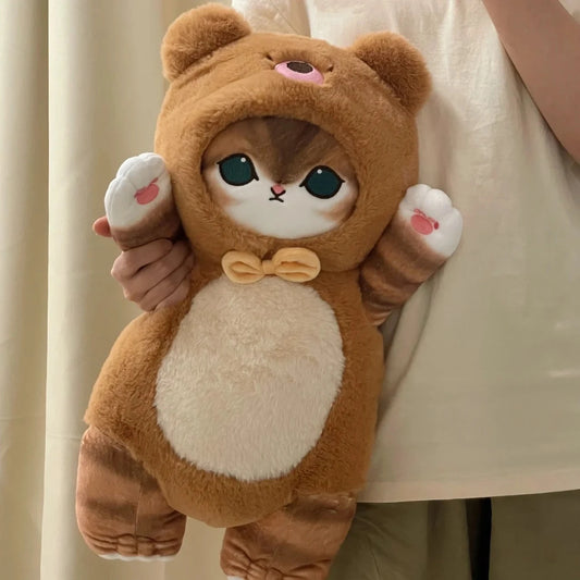 Mofusand 30/50cm ぬいぐるみ かわいい猫 コスプレ衣装 恐竜/牛の衣装付き 子供や女の子へのかわいいぬいぐるみ誕生日プレゼント