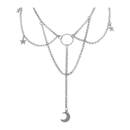 Velvet Clavicle Chain Fashion Necklace Moon Exquisite And Aesthetic Simple Cute Girl Pendant Necklace