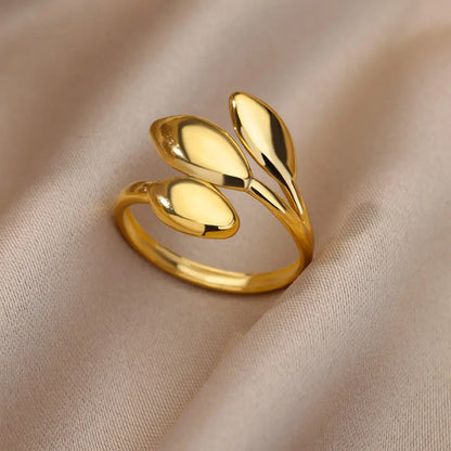 Stainless Steel Rings for Women 2024 Trend New in Gold Color Ring Femme Wedding Couple Jewelry Free Shipping Item anillos mujer
