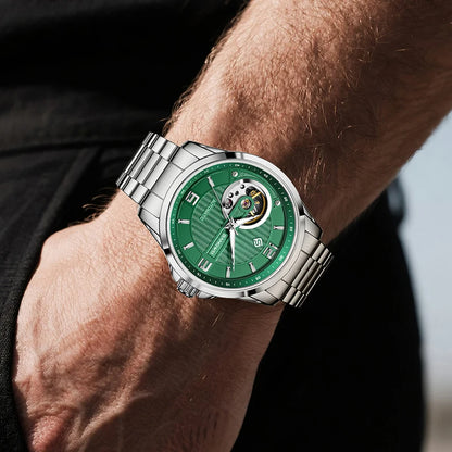 BANGWEI 2025 New Automatic Watches For Men Fashion LIGE Mechanical Mens Watch Waterproof Tourbillon Wristwatches Reloj Hombre