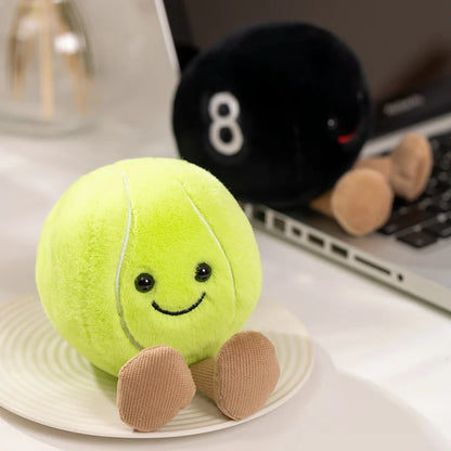 10cm かわいい バスケットボール サッカー テニス 野球 ビリヤード ぬいぐるみ ソフト ぬいぐるみ ボール 枕 プレイヤー お土産 誕生日プレゼント