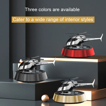 Car perfume solar rotating airplane aromatherapy decoration car interior long-lasting eau fragrance car ornament high-end