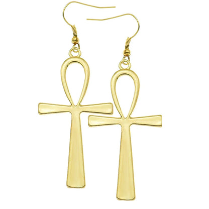 10x5cm Vintage Egyptian Life Big Ankh Cross Pendant Long Chain Necklace Fashion Jewelry Men and Women Accessories Dropshipping