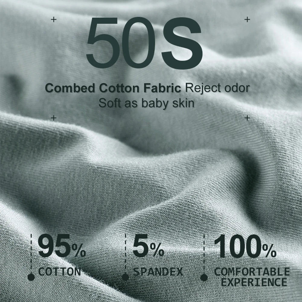 5PCS/Set M-XXXL High Waist Pure Cotton Panties Women Briefs Underwear Girls Panties Cotton Crotch Female Lingerie