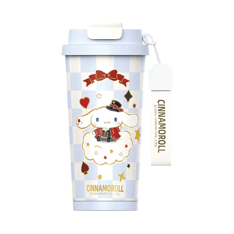 Sanrio Kuromi Portable 316 Stainless Steel Tumbler Thermos For Coffee Insulated Cup Cold and Hot Sports Water Bottle with Straw
