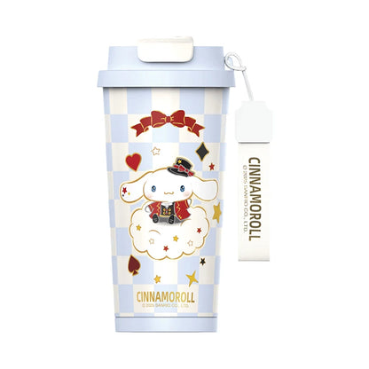 Sanrio Kuromi Portable 316 Stainless Steel Tumbler Thermos For Coffee Insulated Cup Cold and Hot Sports Water Bottle with Straw