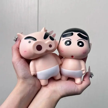 Take Bath Zaemon クレヨンしんちゃん おしり丸出し 目を開けて スマホスタンド デスクトップフィギュア オーナメント ギフト ドール 車用飾り