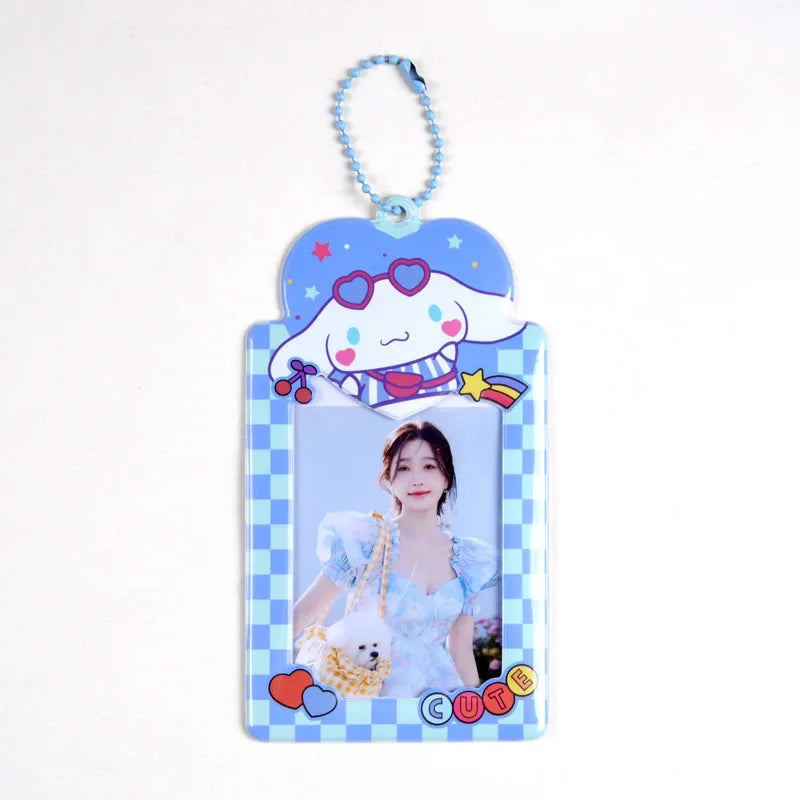 Sanrios Card Bag Cute Anime Figure Cinnamoroll Kuromi Id Bus Card Storage Case Holder Melody Pochacco Students Card Sleeve Gift