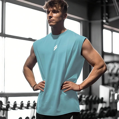 新作 夏 フィットネス スポーツ タンクトップ メンズ 通気性 ゆったり メッシュ トレーニング ノースリーブ Tシャツ 速乾 ベスト 男性 フィットネスウェア