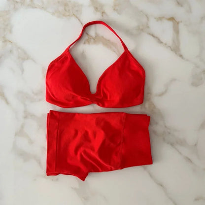 Gym Set Women Two Piece Strappy Yoga Bra Top Workout Scrunch Shorts Suit Fitness Clothes Seamless Sportswear Workout Set
