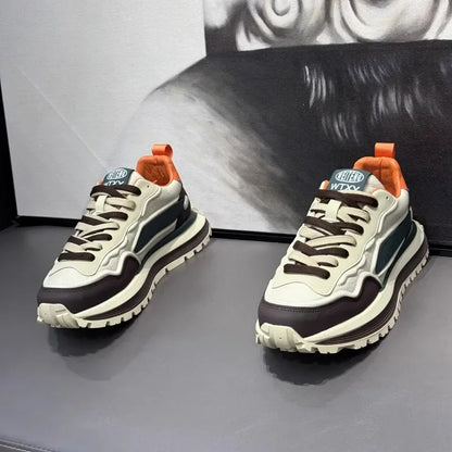 メンズスニーカーシューズ、男性用プラットフォームスポーツシューズ、スポーツとレジャー、カジュアルスニーカー、滑り止め、ファッション、耐摩耗性、ローファー