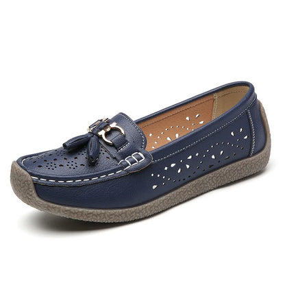 2025 New Loafers Women Summer Fashion Round Toe Nurse Shoes Soft Sole Non-slip Flat Shoes Breathable Casual Sports Women's Shoes