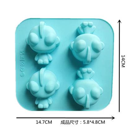Sanrio Pompom Purin Silicone Cake Molds Hello Kitty Kawaii Anime Baking Tools 3D Bread Pastry Mould Chocolate Mould Diy Tool Toy