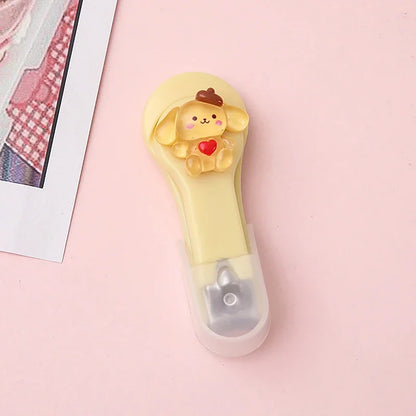 Cute Cartoon Nail Clippers Kawaii Cinnamoroll Hello Kitty Kuromi Melody Nail Clipper Folding Nail Clippers Nail Beauty Tools