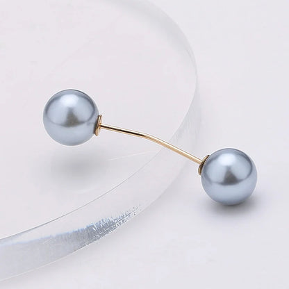 Lapel Pin Women Simulated-Pearl Pendant Pins Crystal Rhinestone Brooch For Woman Scarf Buckle Clips Hat Clothes Multipurpose Pin