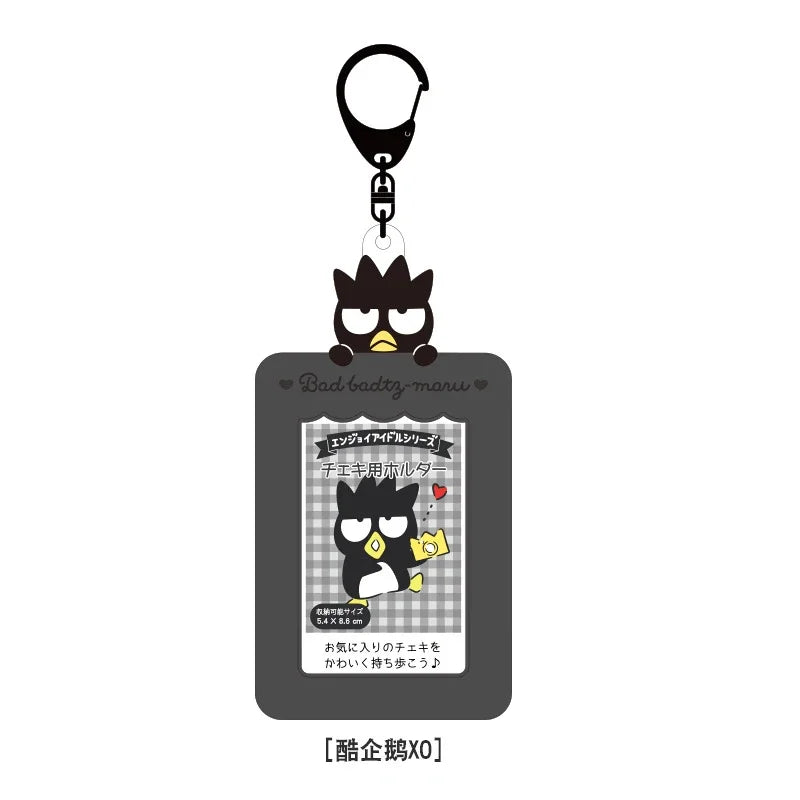 Sanrios Card Bag Cute Anime Figure Cinnamoroll Kuromi Id Bus Card Storage Case Holder Melody Pochacco Students Card Sleeve Gift
