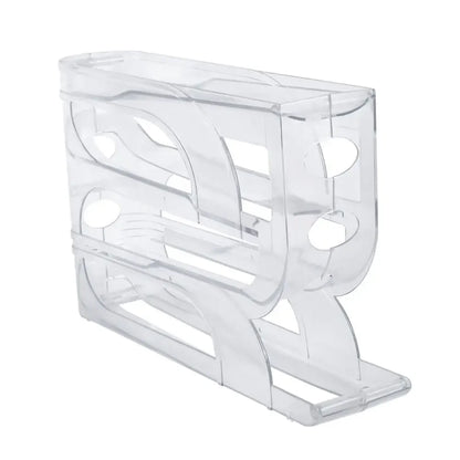 Large Capacity Automatic Egg Roller Household Four Tier Refrigerator Egg Storage Box Space Saving Kitchen Dedicated