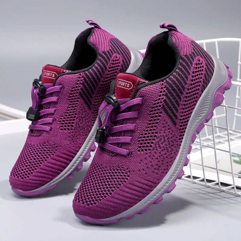 women shoes，sneakers for women，women's summer sneakers，White Breathable Non-slip Sports Casual Shoes，free shippiing shoes