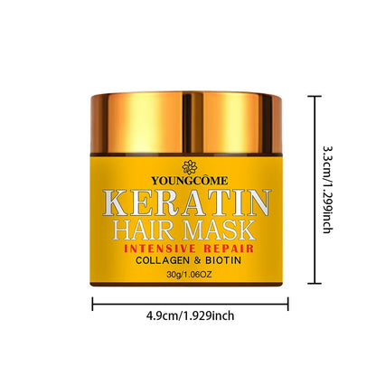 ヘアリペア ヘアマスク ビオチン コラーゲン ケラチン トリートメント ヘアコンディショナー ヘアエッセンシャルオイル 乾燥・ダメージヘアに栄養を与える