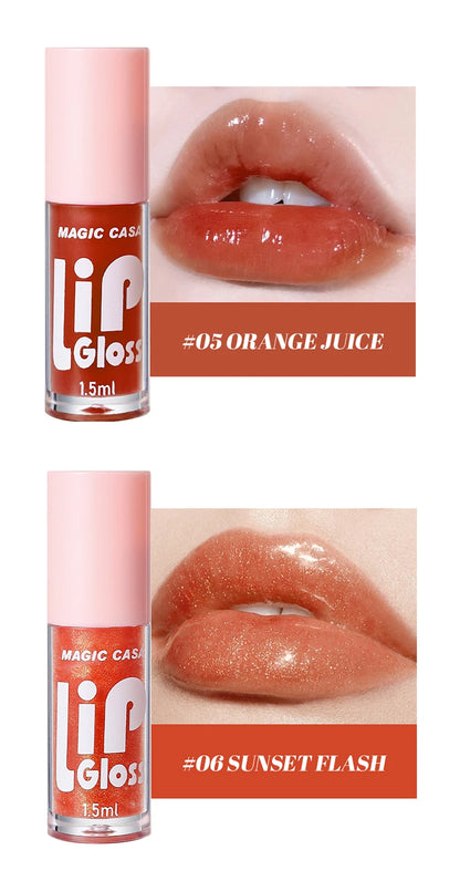 MAGIC CASA 6個/セット 小瓶 ハイドレーティング ジェリー リップオイル 長時間保湿 滑らかに輝くリップ ハイドレーティング リキッド