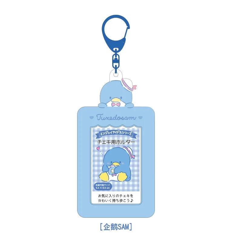 Sanrios Card Bag Cute Anime Figure Cinnamoroll Kuromi Id Bus Card Storage Case Holder Melody Pochacco Students Card Sleeve Gift