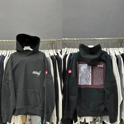 Batik Embroidery Black CAV EMPT Hoodies High Quality CE Retro Pullover Couple Cavempt Hoodie Sweatshirts for Men Women Hooded