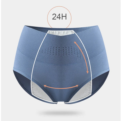 High Waist Leak Proof Menstrual  Women's Panties Widen Period Pants Physiological Underwear Cotton Plus Size L-4XL Female Briefs