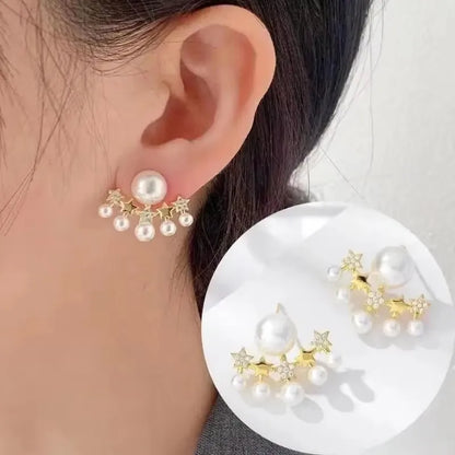 925 Silver Needle Korean Fashion Zircon Geometric Earrings For Women Jewelry 2025 Trending Luxury Crystal Cross Stud Earrings