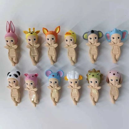 ホットな高品質ソニーエンジェルヒッパーミニフィギュア動物シリーズブラインドボックスPVCおもちゃファンデスクトップ電話車の装飾人形ギフト