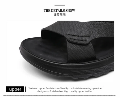 Sandals men with soft soles breathable waterproof anti slip wear-resistant suitable both summer casual wear breathable men shoes