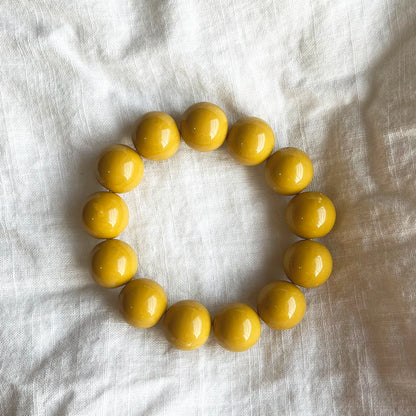 Cute Sweet Colorful Acrylic Big Bead Chunky Bracelet Fluorescent Hand Beaded Simple Bangles Summer Spring Jewelry Accessories