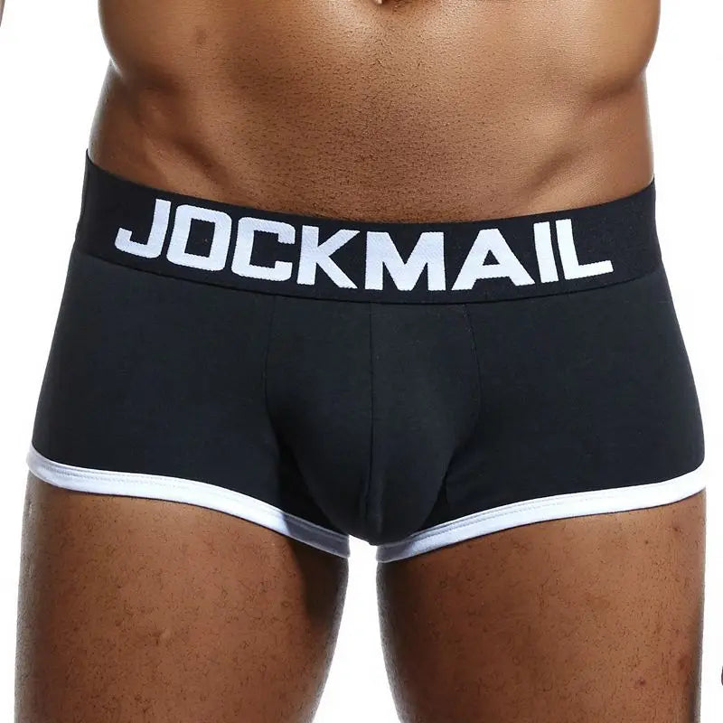 Men's Panties Jockstraps Men Underwear Gay Thong Man Boxer Shorts Underpants Slip Sexy Cotton Pouch Cuecas Gay Thongs G String
