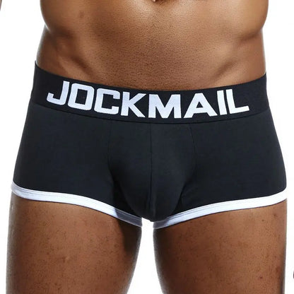 Men's Panties Jockstraps Men Underwear Gay Thong Man Boxer Shorts Underpants Slip Sexy Cotton Pouch Cuecas Gay Thongs G String