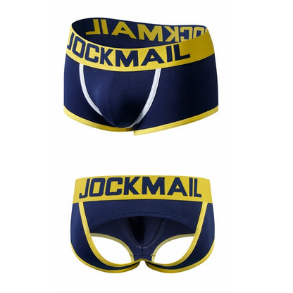 Men's Panties Jockstraps Men Underwear Gay Thong Man Boxer Shorts Underpants Slip Sexy Cotton Pouch Cuecas Gay Thongs G String
