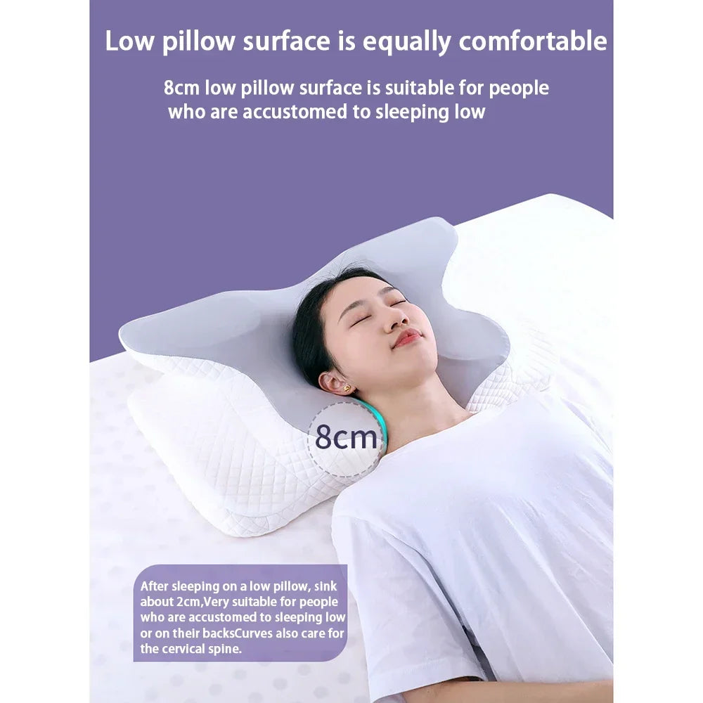 メモリーフォーム枕、スローバウンスネックピロー、痛み緩和、睡眠枕
