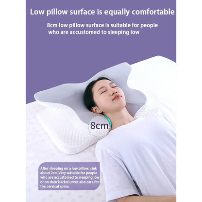 メモリーフォーム枕、スローバウンスネックピロー、痛み緩和、睡眠枕