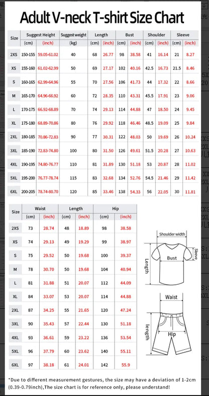 New In NUMBER  Print Men's Casual Short Sleeve v-neck T-Shirt Shorts Set Adult Basketball Jogging  2 Piece Set men Clothing