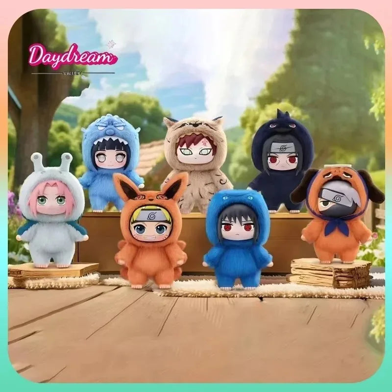 Original BANDAI Eaki Naruto Uzumaki Naruto Blind Box Shippuden Beast Party Series Plush Doll Anime Characters Are Cute Toys Gift