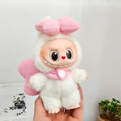 New Hot Doll's Wing For Labubu Doll Party big bow wings DIY Feather Angel Wing Props Accessories Feather Macaroon Birthday Gif