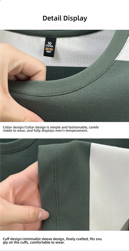 Top Grade Yarn Dyed Striped New Summer Tops Designer Round Neck Tshirt Men 2025 Brand Short Sleeve Casual Fashion Men Clothing