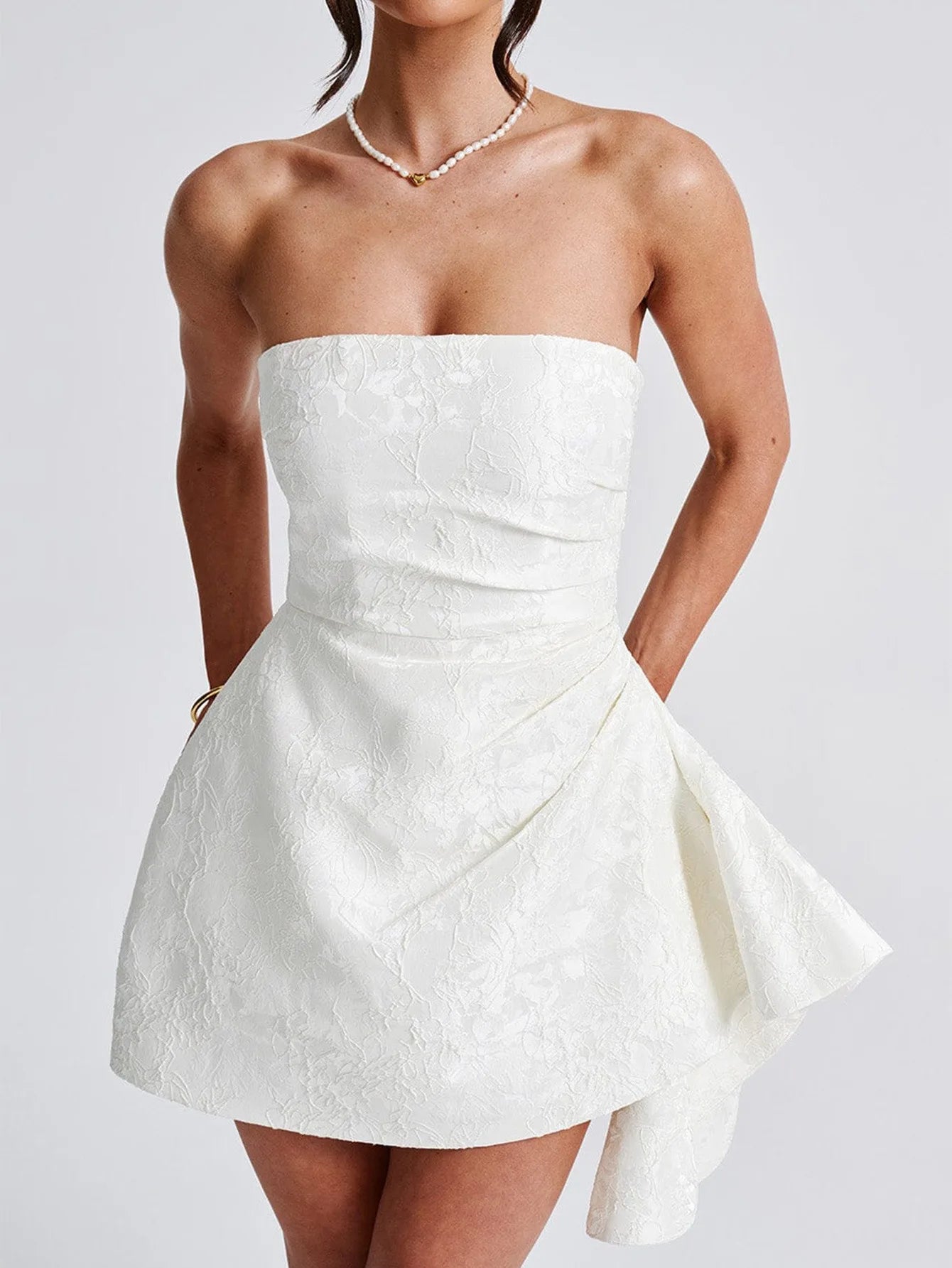 2025 Spring Summer Celebrity Style Strapless Evening Dress Women European American Party Gown Elegant Formal Cocktail Dress
