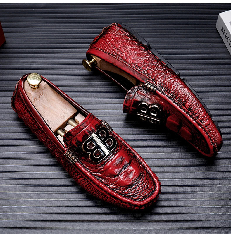 Loafers Men Men's Moccasins Slip-ons Casual Leather Luxury Shoes Designer Fashion Mocassin Homme Mocasines Hombre Autumn Loafer